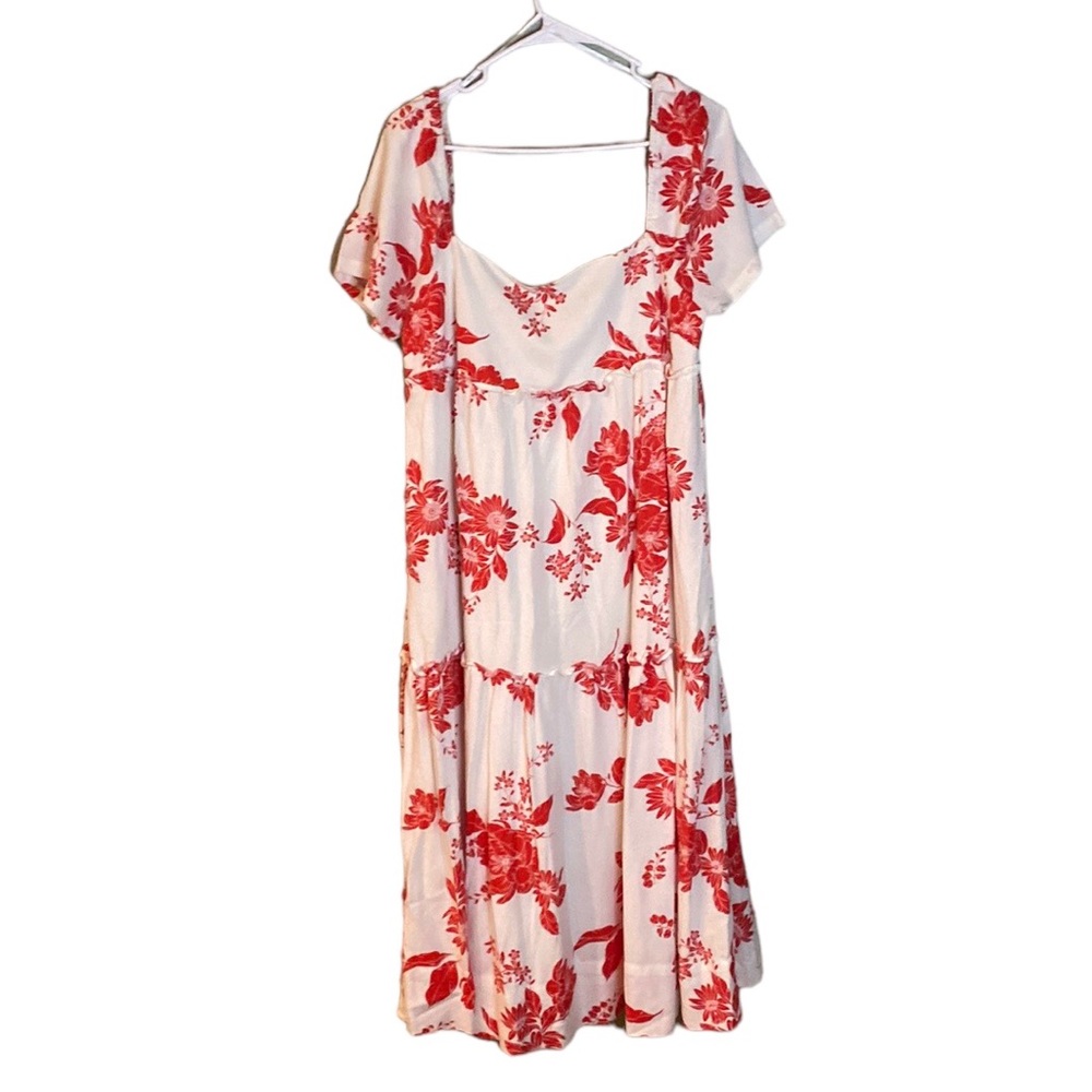 Lulus Linen Blend Maxi Muumuu Style Maxi Dress, Size XL